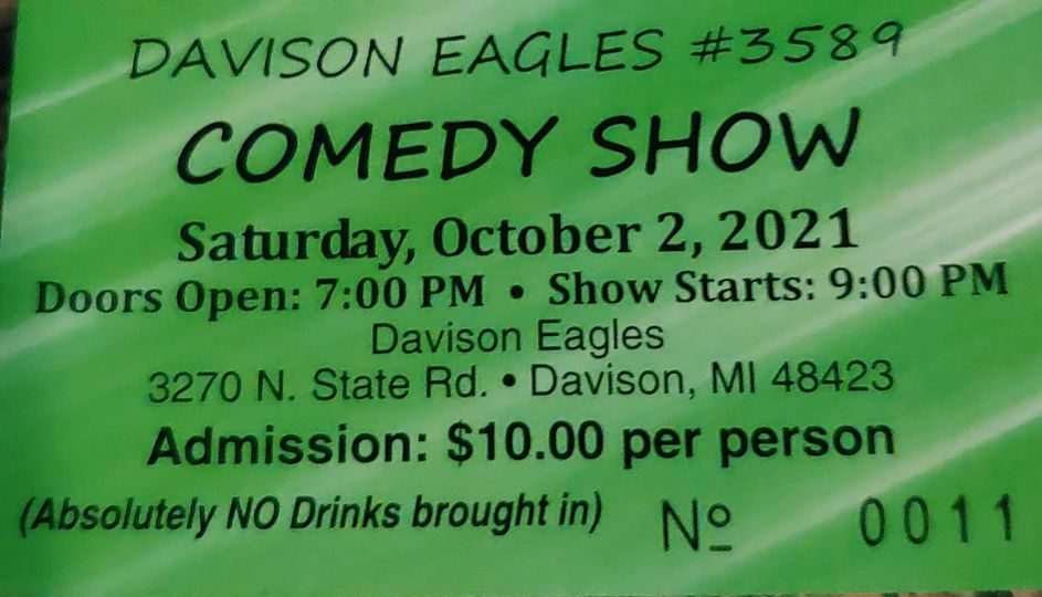 Comedy Show Season starts October 2nd. Tickets go fast be sure to get yours! See...